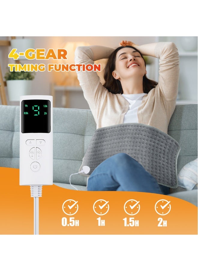 Electric Heating Pad For Back and Shoulders And Neck Heat Settings Automatic Shut Off Machine Washable Portable Pain Relief Heating Pad - Image 2