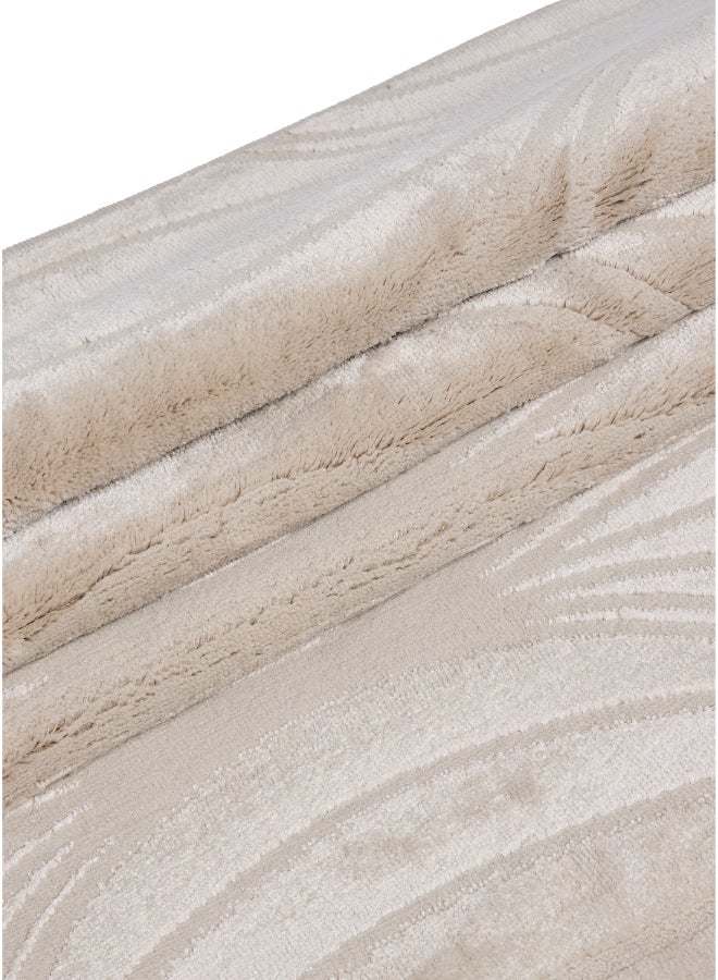 Noon East Carpet Rug Woven with Soft Texture |Polygon Rhythm Design  - Beige  | Size - 120x170 cm - 4x5.5 ft | For Mid-Small sized Family room, Bedroom with twin or queen beds, Home office, Entry hallways, Foyers or Balcony - Image 4