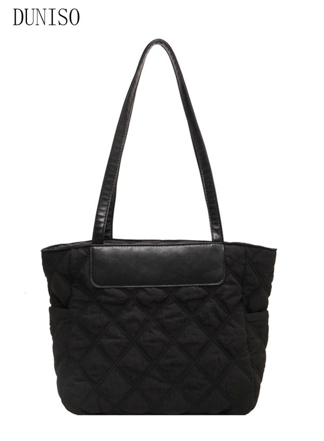 DUNISO Women's Shoulder Tote Bag Soft Handbag for Women Large Capacity Messenger Fashionable Travel Shoulder Bag for Ladies Girls College Students - Image 2