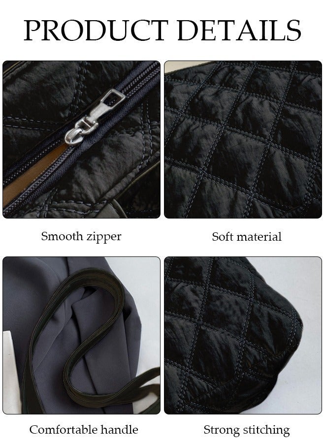 DUNISO Women's Shoulder Tote Bag Soft Handbag for Women Large Capacity Messenger Fashionable Travel Shoulder Bag for Ladies Girls College Students - Image 3