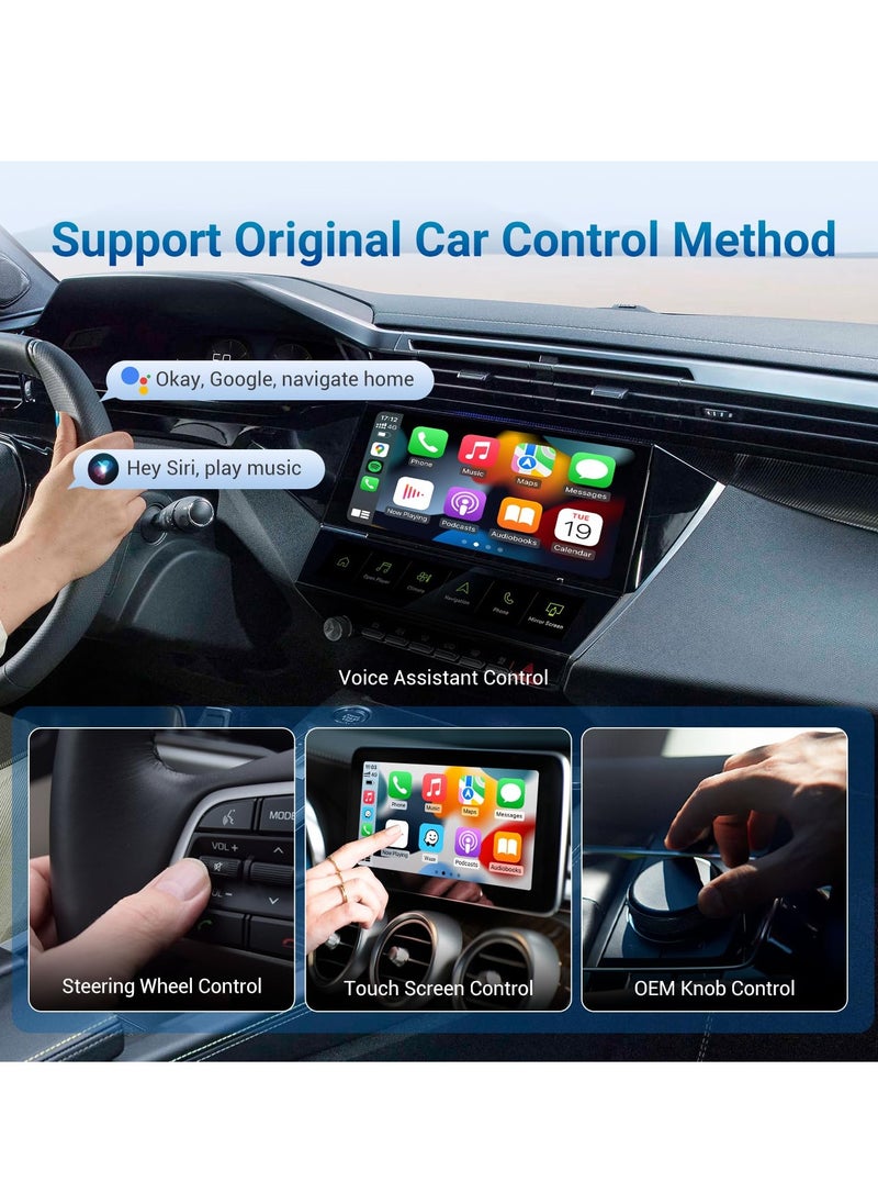Generic Wireless CarPlay & Android Auto Adapter - 3-in-1 Play2Video Pro AI Box with Built-in YouTube & Netflix, Compatible with Factory Wired CarPlay Vehicles (2016+)  - Image 5