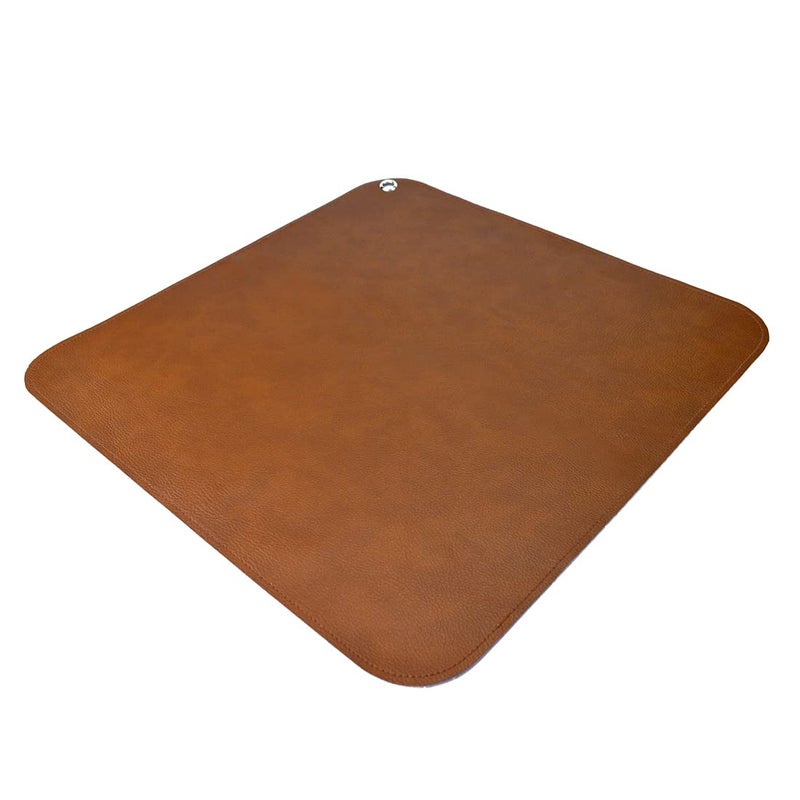 Linkidea Vegan Leather Splat Mat for Under High Chair Floor Protector 39 L x 39 W