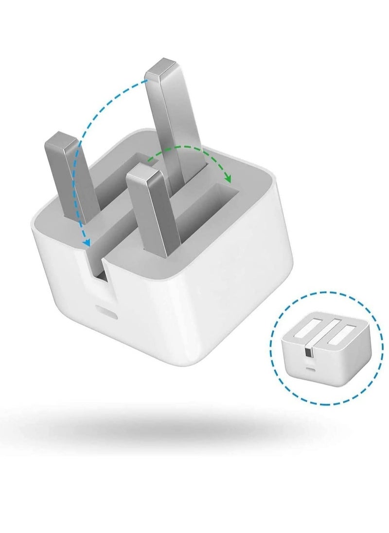 ELTRAZONE PD20W USB-C Power Adapter With Cable for iPhone 13 iPhone 13 Pro max /13mini (iPhone 20W USB-C Power Adapter)  - Image 3