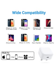 ELTRAZONE PD20W USB-C Power Adapter With Cable for iPhone 13 iPhone 13 Pro max /13mini (iPhone 20W USB-C Power Adapter)  - Image 5