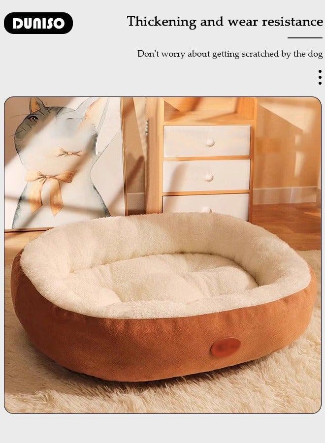DUNISO Pet Bed Orthopedic Sofa Ultra Comfortable, Soft Plush Orthopedic Cat Bed, Washable Pet Bed for Small, Medium Dogs & CATS - Image 3