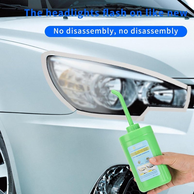 Newvent® Premium Car Headlight Cleaner for Yellowing, Oxidation, Scratches | Car Headlight Polishing Kit | Car Headlight Cleaner Repair Set (Pack of 2) - Image 5