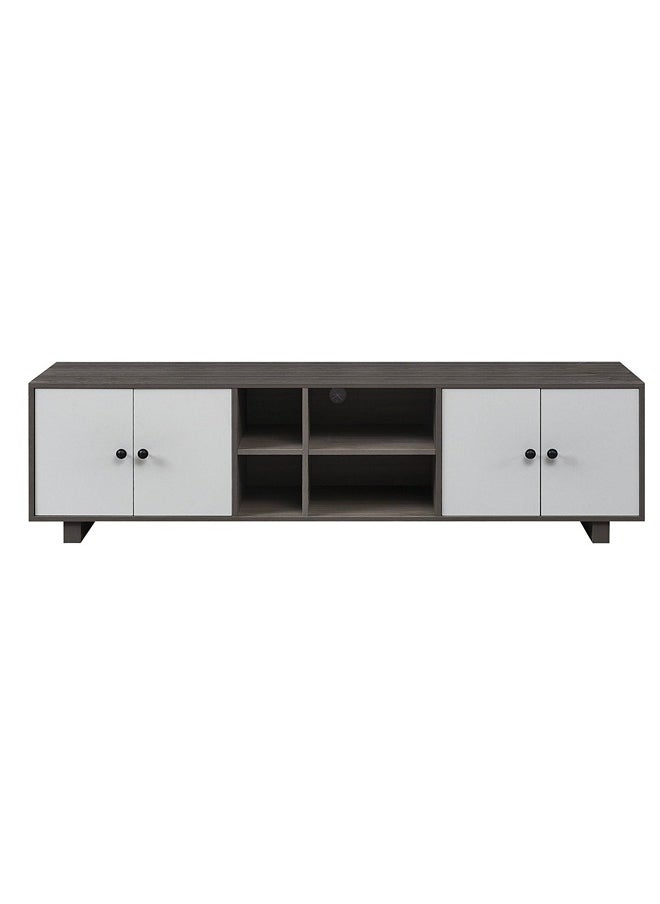 Homez - TV table 18M up to 75 D 180 W 398 H 49 Grey Sandalwood/White - Image 1