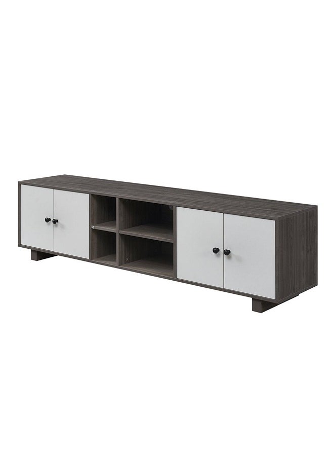 Homez - TV table 18M up to 75 D 180 W 398 H 49 Grey Sandalwood/White - Image 1