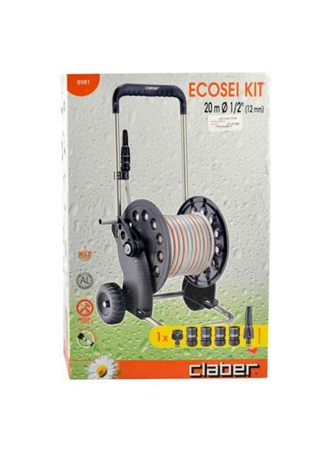 Ecosei Kit Stand with Water Hose Silver and Black 20m x 1/2inch - pzsku/Z4764A7CED41D6CC712A3Z/45/_/1735651787/f637539c-8ae8-414e-8e82-d2bf5a4e1203