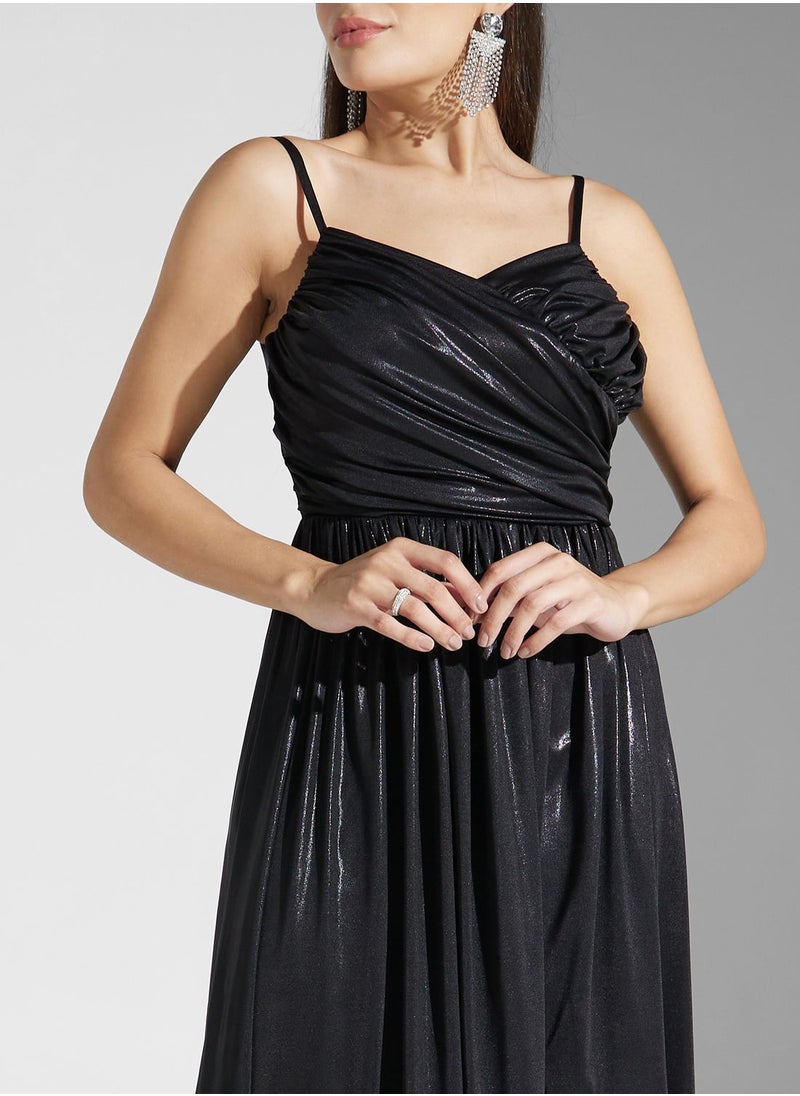 Ella Limited Edition - Strappy Shimmer Dress With Slit - Image 1