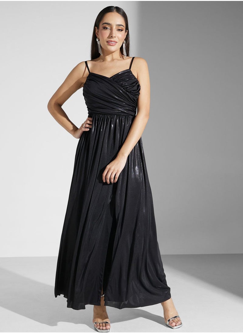 Ella Limited Edition - Strappy Shimmer Dress With Slit - Image 1