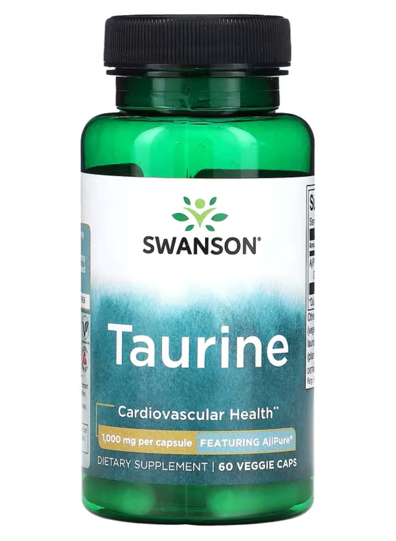 سوانسون‏, التورين ، 1،000 ملجم ، 60 كبسولة نباتية