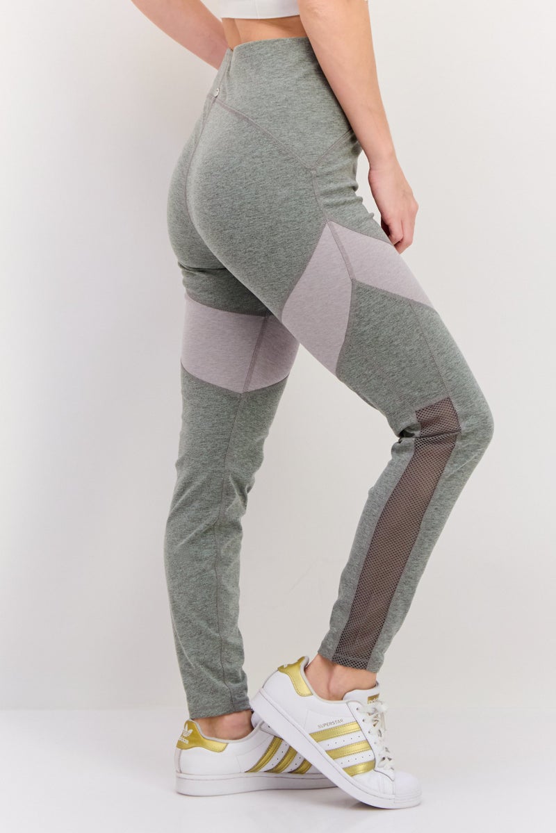 Tahari Sports Women Sportswear Fit Training Leggings, Grey - Image 2