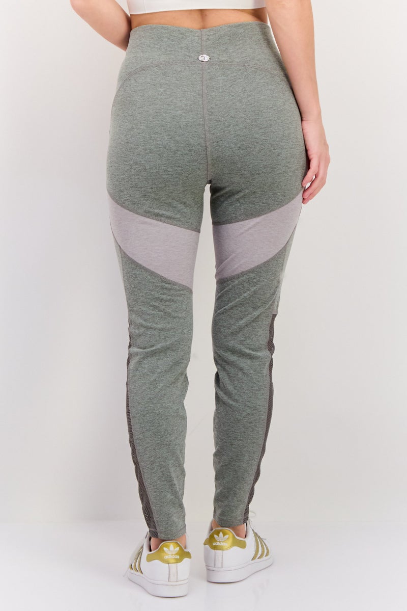 Tahari Sports Women Sportswear Fit Training Leggings, Grey - Image 3