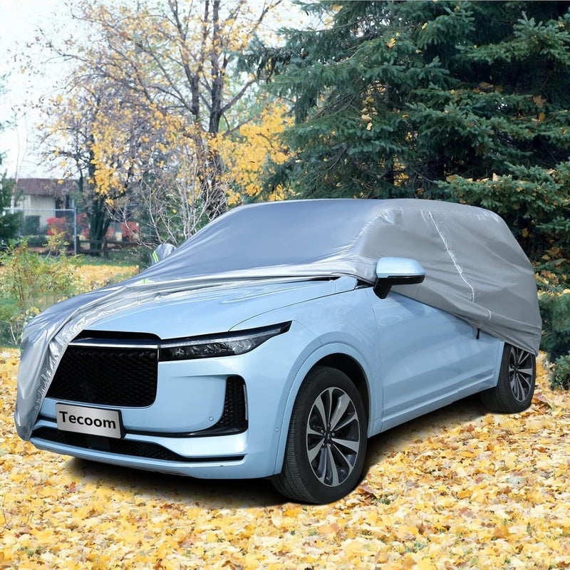 Tecoom Light Shell Waterproof UV-Proof Windproof Car Cover for Full-Size SUV (206-215 Inches) - Image 3