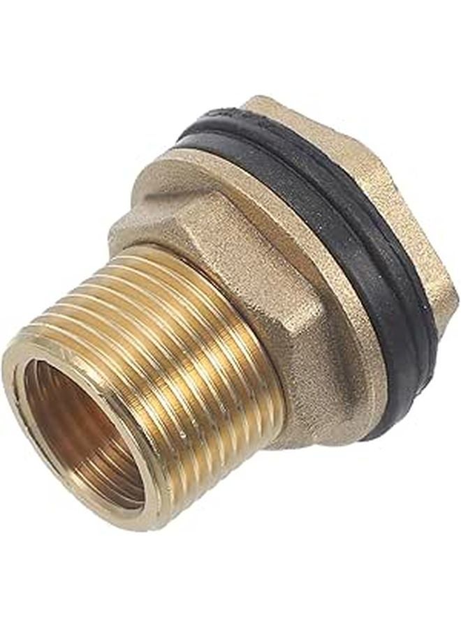 Brass Water Hose Adapter Connector with Washers for RV Plumbing and Pressure Washer - Image 1