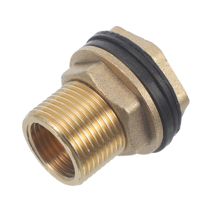 Brass Water Hose Adapter Connector with Washers for RV Plumbing and Pressure Washer - Image 2