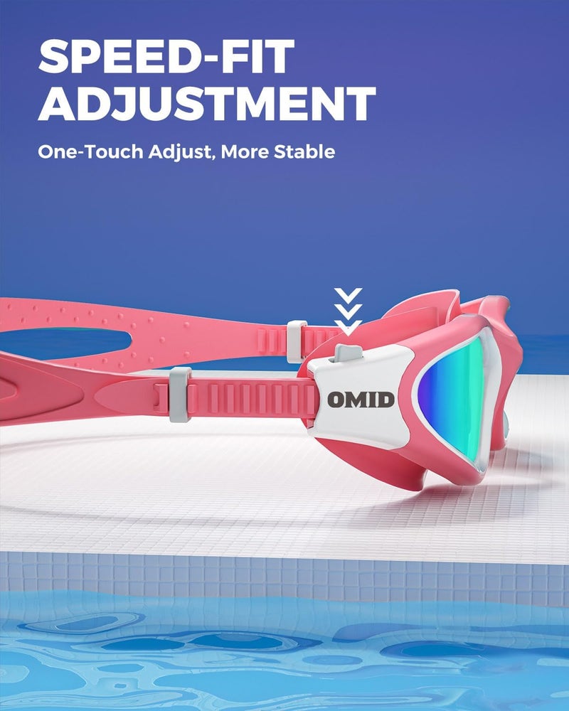 OMID Swim Goggles, P2 Polarized Swimming Goggles for Men Anti-fog Goggles Swimming for Adult Women - Image 5