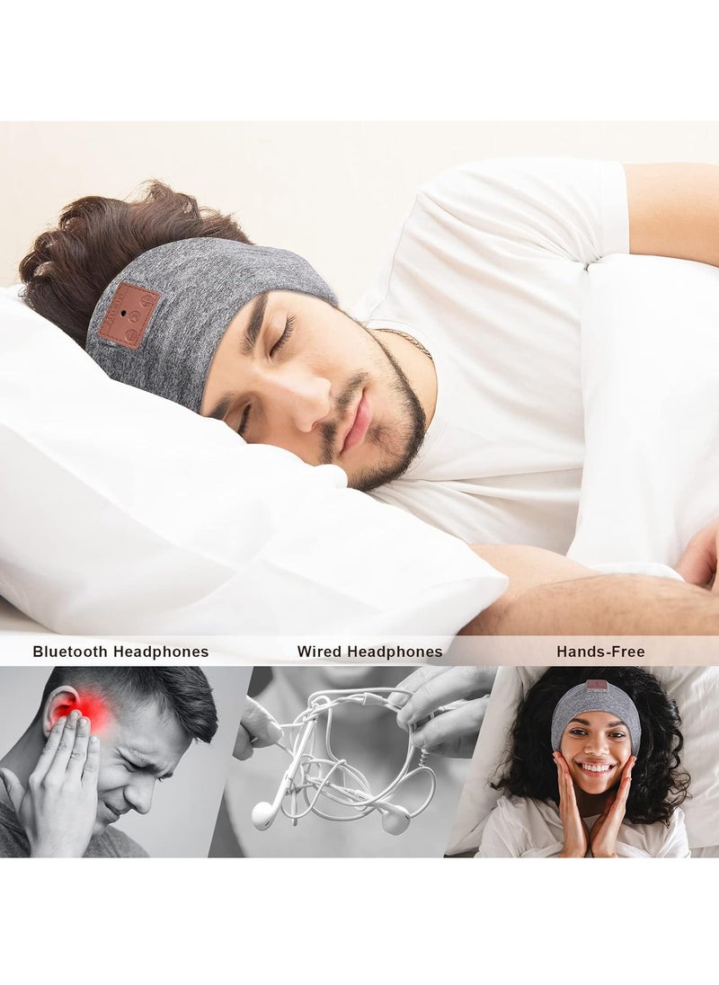 Bukela Sleep Headphones Bluetooth Headband, Bluetooth Headphones Headband with Ultra-Thin Speakers Perfect for Side Sleepers, Running, Insomniac, Nap, Travel, Meditation (Grey)  - Image 3
