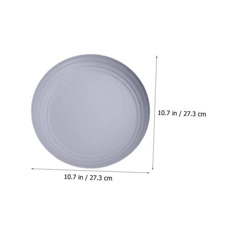 Nordic Style 3pc Serving Plate Set Round Decorative Plates Pink Beige Gray for Home Party - Image 3