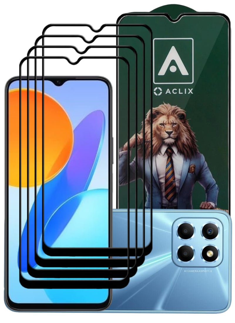 ACLIX 4 Pieces Antistatic ESD Dustproof Premium Quality High Definition Tempered Glass Screen Protector Designed For Honor X6 - Image 1