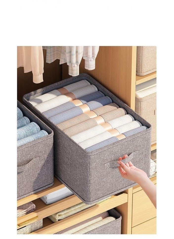 Alissa 3 Pack Storage Bags, Clothes Storage Bins Foldable Closet Organizers Storage Containers Collapsible Closet Wardrobe Organizer, Fabric Clothes Storage Organizers 30L,53L,65L  - Image 3