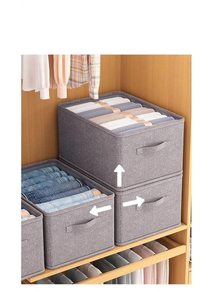 Alissa 3 Pack Storage Bags, Clothes Storage Bins Foldable Closet Organizers Storage Containers Collapsible Closet Wardrobe Organizer, Fabric Clothes Storage Organizers 30L,53L,65L  - Image 2