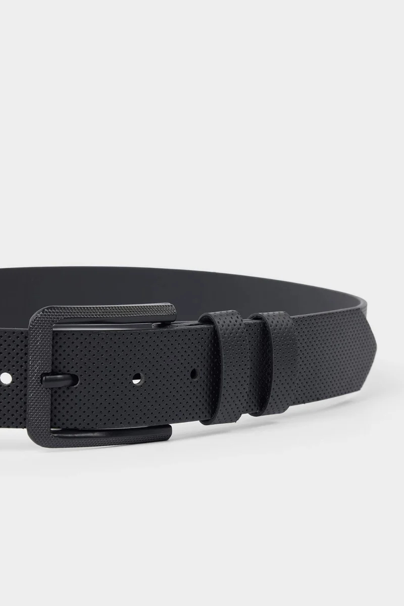 ديفاكتو Man Rectangle Clasp Faux Leather