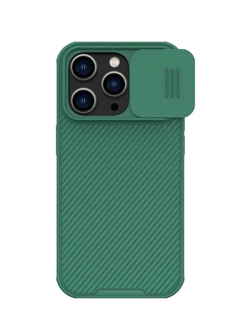 Nillkin iPhone 14 Pro Cover CamShield Pro Slide Camera Protection Cover - Scratch Resistant - Protect Privacy Case Green  - Image 1