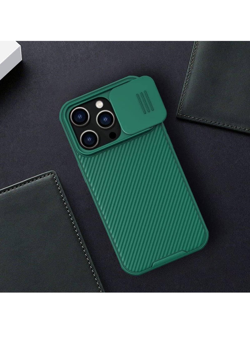 Nillkin iPhone 14 Pro Cover CamShield Pro Slide Camera Protection Cover - Scratch Resistant - Protect Privacy Case Green  - Image 2