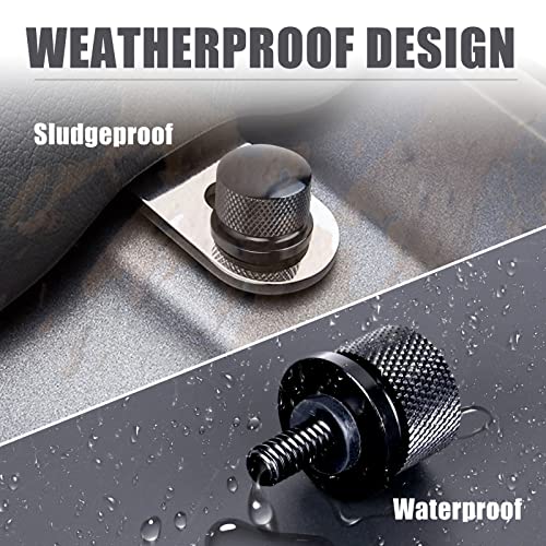 Hutexico Street Glide Sportster Seat Bolt for Harley, Motorcycle Rear Fender Knurled Screw for Dyna Sportster Softail Road Glide Street Touring King CVO Electra Iron 883 Bob 1996-2023 - Image 3