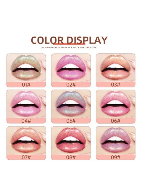 Girls Lip Gloss, Shimmery Lip Glosses for Girls Teens & Women, | Syrupy gloss| Glossy Finish| Long-lasting| Moisturizing| Highlighting| Natural-beauty | Lip Glow Set
