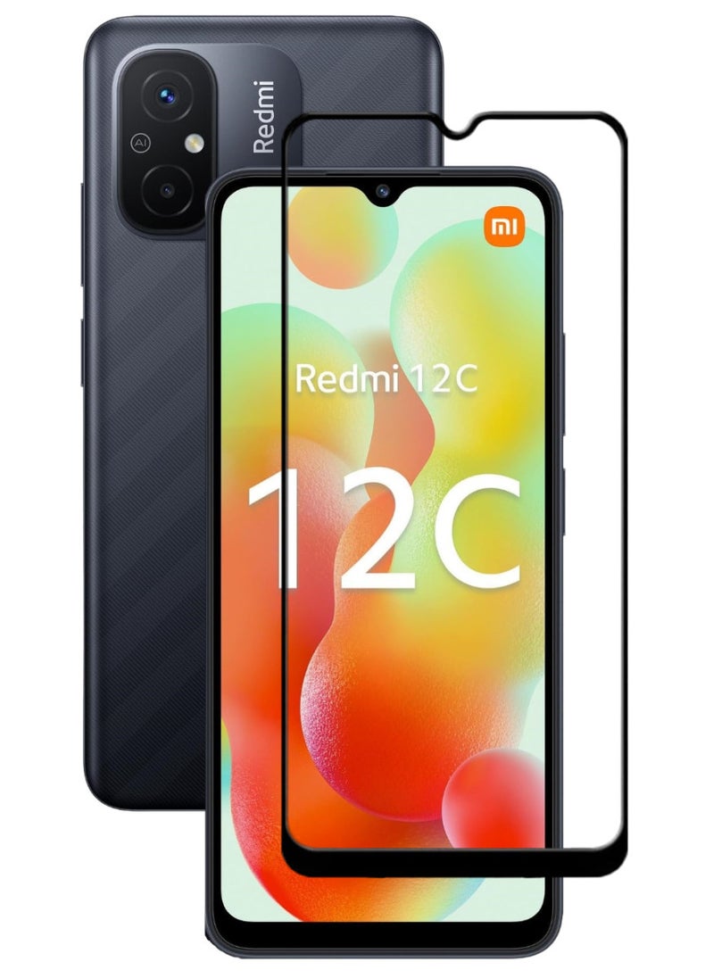 ACLIX Antistatic ESD Dustproof Premium Quality High Definition Tempered Glass Screen Protector Designed For Xiaomi Redmi 12C - Image 1