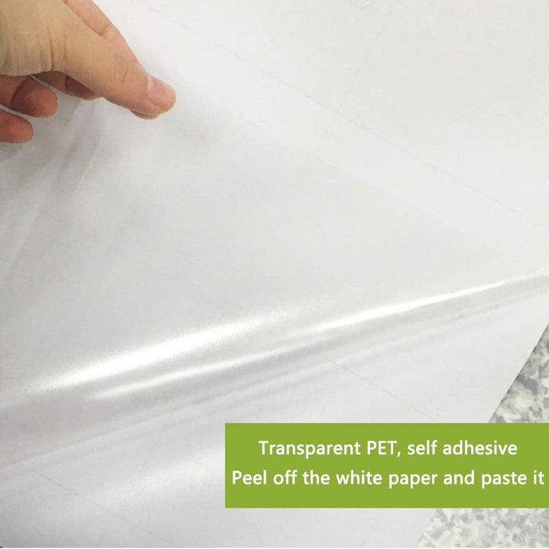 KAPIX Protective Film Liners Drawers Shelves Kitchen Oil Proof Furniture Film Splash Guard Walls Cover Removable Transparent Glossy Self-Adhesive Sheet (PPX, 61 x 508 cm) - Image 5