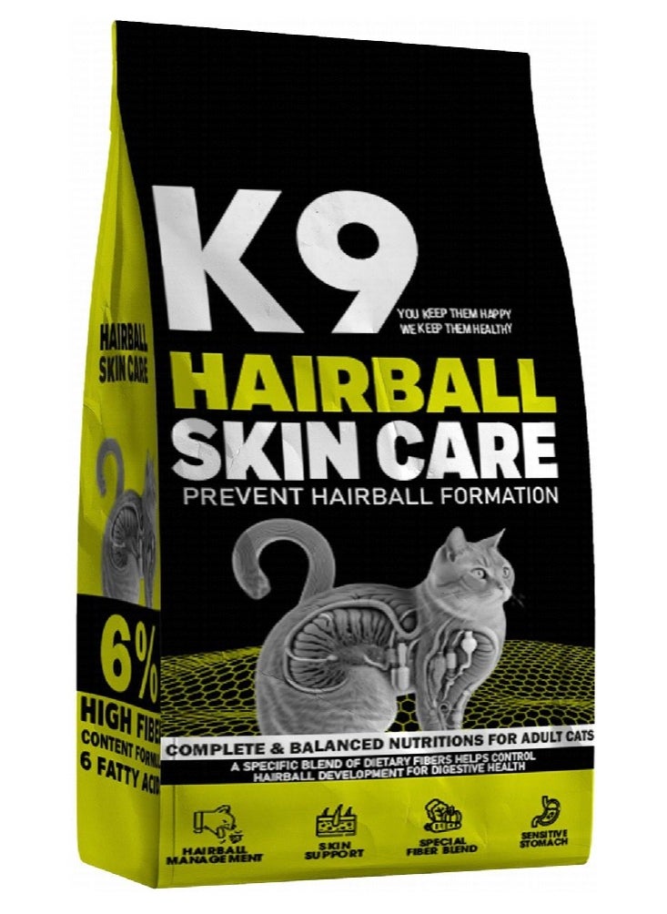 K9 K9 DRY FOOD FOR CATS  HAIRBALL SKIN CARE | 2 kg 