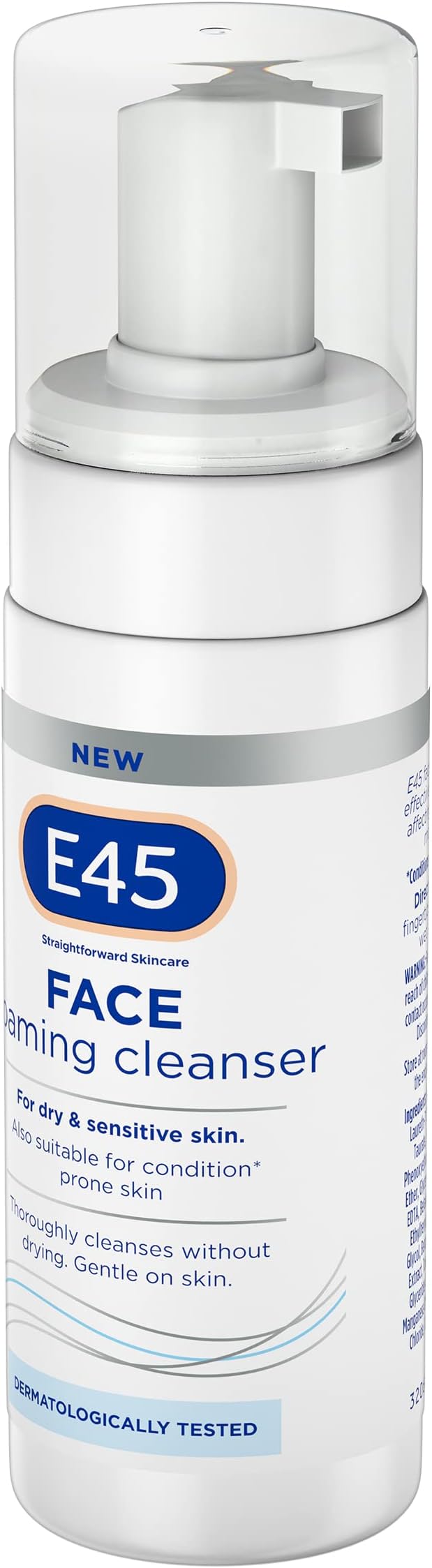 E45 Face Wash Foaming Cleanser Daily Face Cleanser for Dry and Sensitive Skin Gentle Facial Cleanser Removes Excess Oil and Makeup for Clean Soft Skin Skin Care Facewash for Women Mens Skin - Image 2