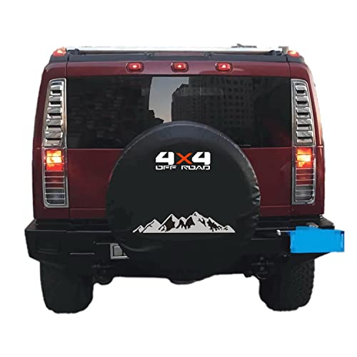 Tribones for Jeep Grand Cherokee, Defender, Hummer H2, Ford Raptor F150, Ford Bronco Spare Tire Cover, Spare Wheel Cover Protector (XXL, 315/70R17, 285/75R17) - Image 3