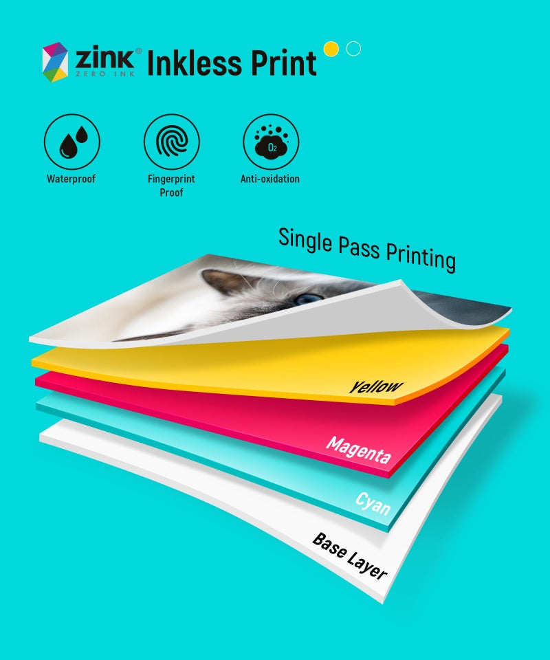 Liene Zink Photo Paper 2x3â€³ 50 Sheets, Premium Photo Printer Paper w/Adhesive Back, Waterproof, Smudge Proof, Tear Proof, Instant Photo Paper Compatible w/Liene 2x3â€³ Photo Printer Scrapbook - Image 2