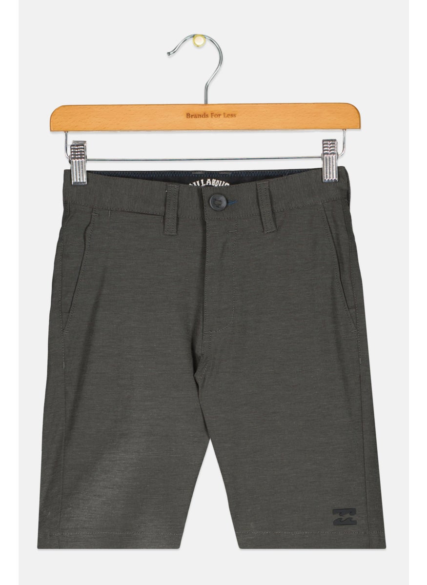 Billabong - Kids Boy Slim Fit Micro Stripe Walking Short, Dark Grey - Image 1