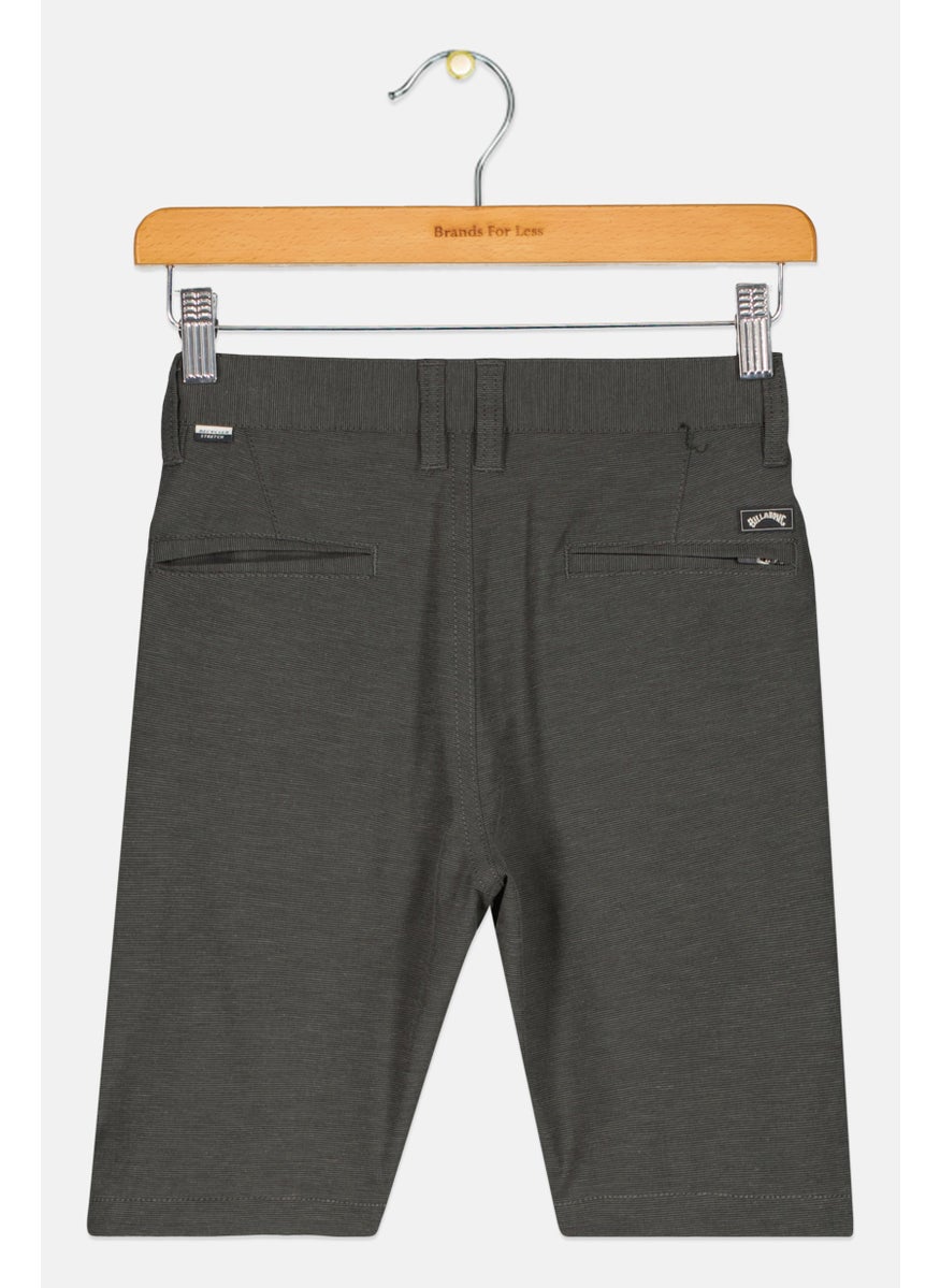 Billabong - Kids Boy Slim Fit Micro Stripe Walking Short, Dark Grey - Image 1