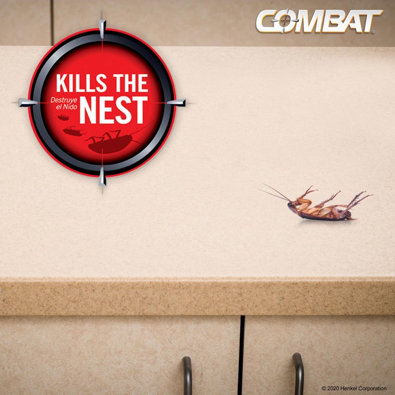 Combat Roach Killing Bait Stations for Small Roaches, Kills Roaches and Eggs, 12 Count - Image 4