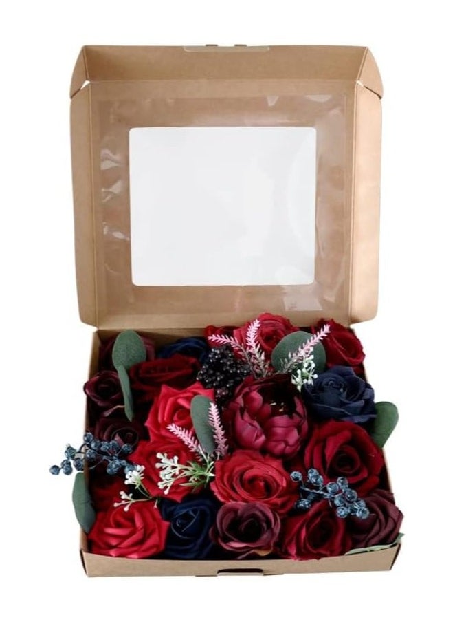 LIMOS Artificial Flowers Combo Box Silk Fake Faux Flower Centerpieces for DIY Wedding Cake Topper Floral Arrangements  - Image 5