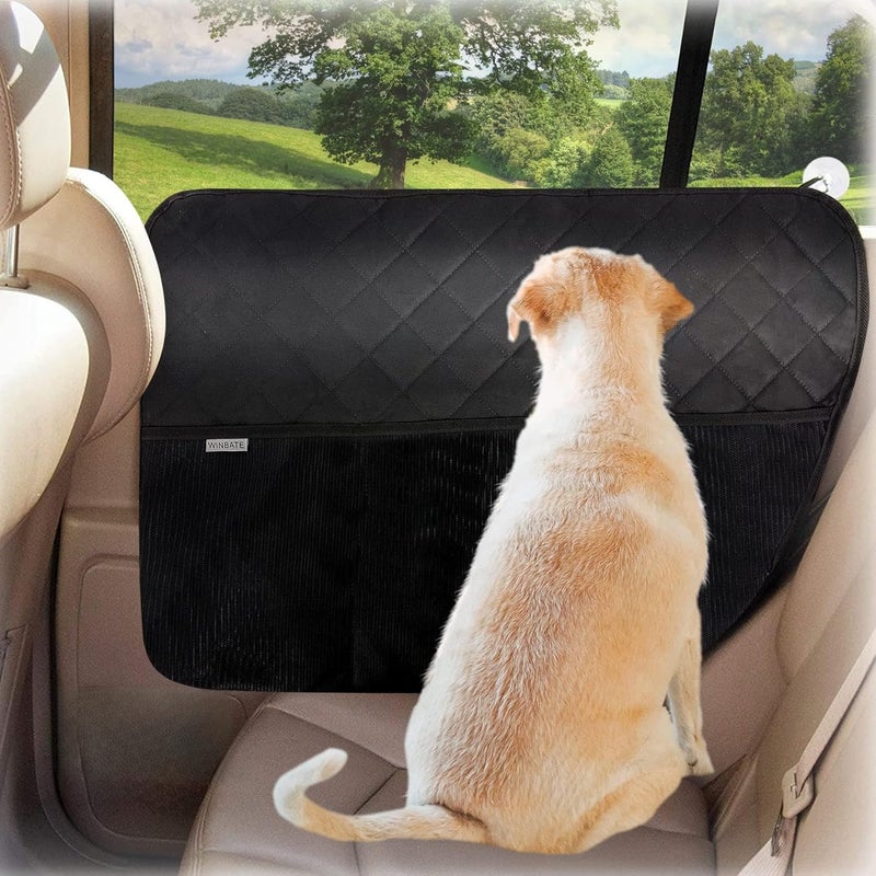 Winbate 2PCS Car Door Protector for Dogs Pet Car Door Cover-Waterproof Scratchproof Nonslip Durable Car Door Protector, Machine Washable Pet Vehicle Door Guard (2 Packs Universal Fit) - Image 1