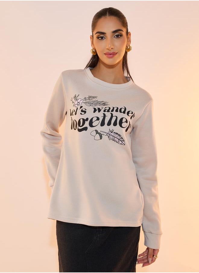 Take Two Regular Fit Graphic Print Sweatshirt  - Image 1