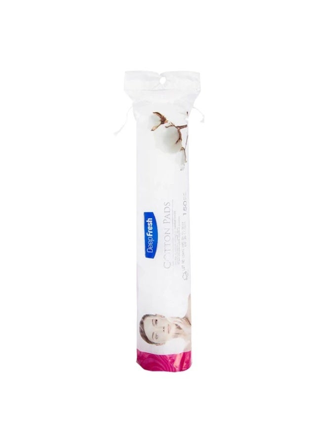 Deep Fresh Makeup Removing Cotton Pads 150-Pieces - Image 1