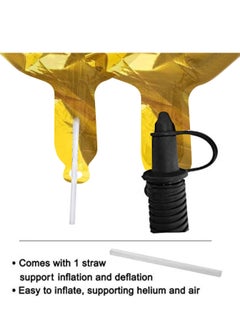 MARKQ 40 inch Number Balloons, Large Gold Foil Helium Balloons for Anniversary Wedding Birthday Party Decoration Supplies (Number 5)  - Image 4