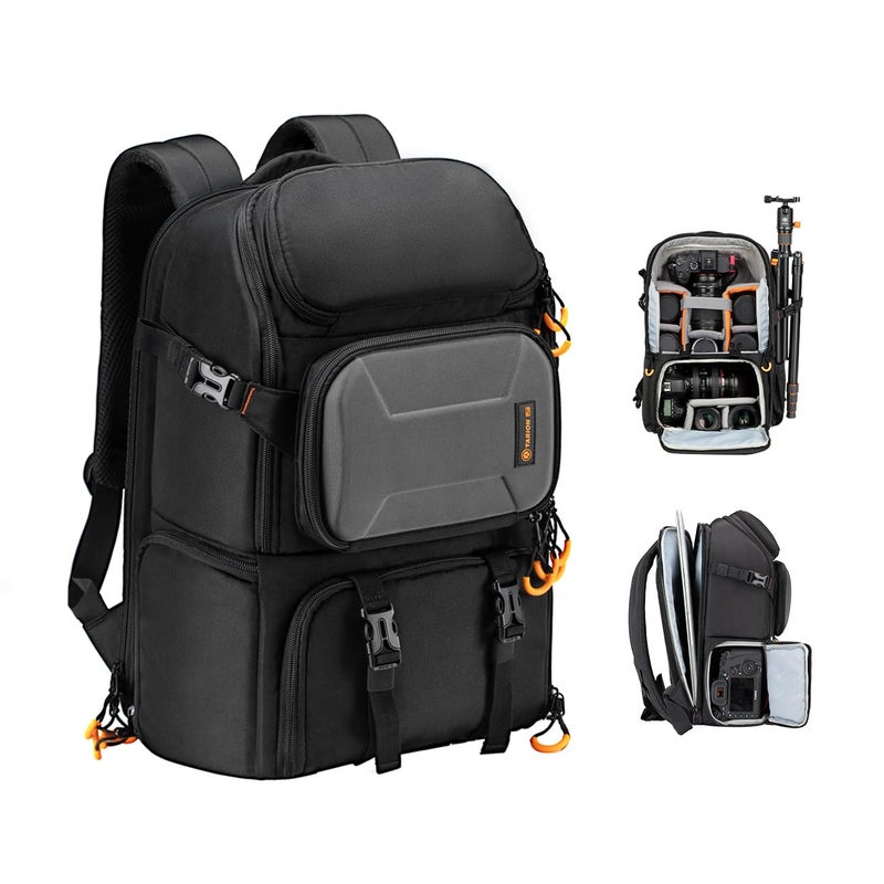 TARION 15L Camera Backpack Large Camera Bag with 15.6" Laptop Compartment & Side Access & Waterproof Raincover Outdoor Photography Hiking Travel Professional DSLR Backpack for Photographers(PBL) - Image 1