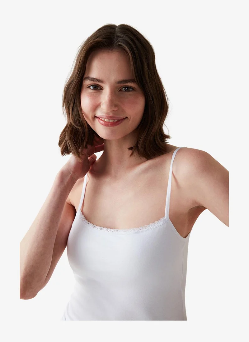 بنتي Women Camisole Cup Top White