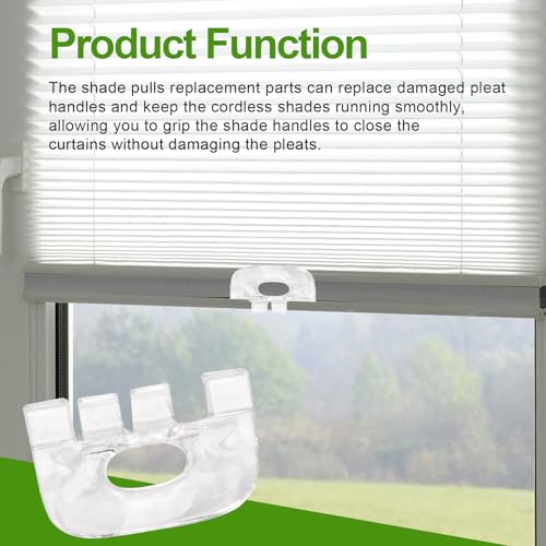 IFERLA 6 Pack Graber Bali Springs Cordless Honeycomb Shade Lift Handles(Made After 2015) - Cordless Shade Handle Bali Blinds Replacement Parts for Top Down Bottom up 3/4" Pleat Mini Blinds Cellular Shades - Image 5
