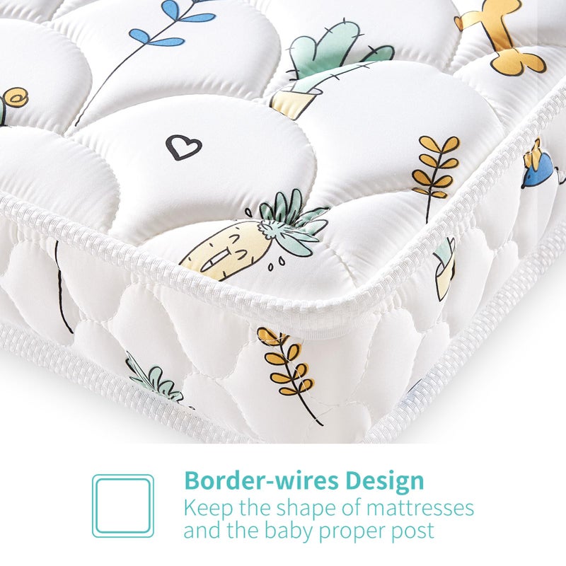 Letmxiu Premium 5" Crib Mattress and Toddler Mattress, Dual-Sided and Firm, Hypoallergenic Crib Mattress, Fits Standard Full-Size Crib and Toddler Bed - Image 2